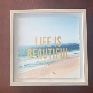 Life is Beautiful Framed Wall Art